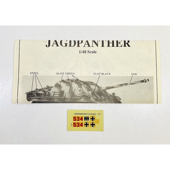 Academy Minicraft JAGD Panther Motorized 1/48 Plastic Model Kit 1321 New OB - Picture 5 of 9